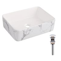Раковина накладна Qtap Tern 48 см мармур глянцевий QT17116069MR