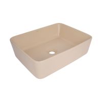 Раковина накладна Qtap Tern 48 см бежевий матовий QT17116069SB