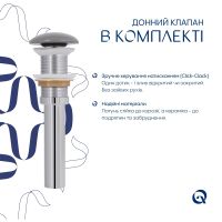Раковина накладна Qtap Tern 48 см сірий матовий QT17116069SG