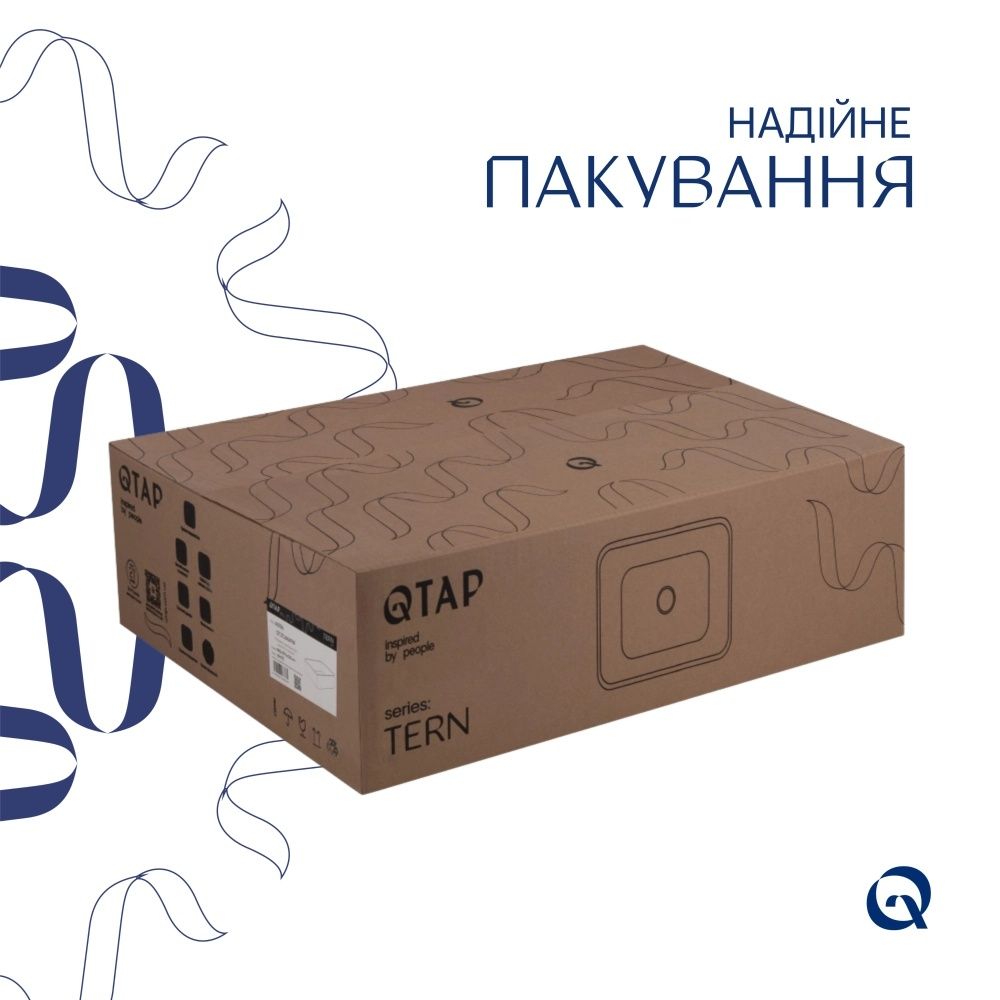 Раковина накладна Qtap Tern 48 см білий глянцевий QT17116069W