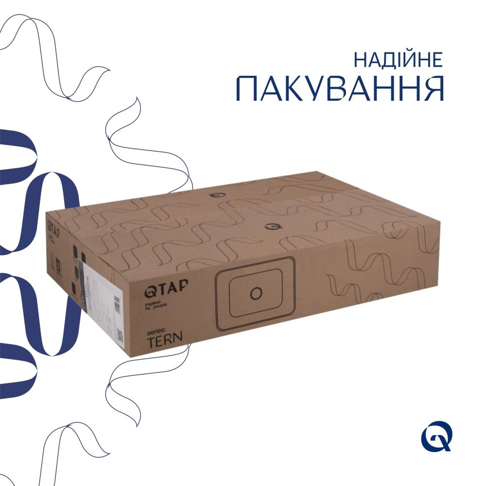 Раковина накладна Qtap Tern 60 см білий глянцевий QT171180841W