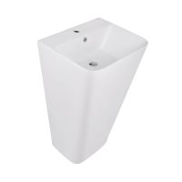 Раковина підлогова Qtap Tern 44 см білий глянцевий QT1711G302WN