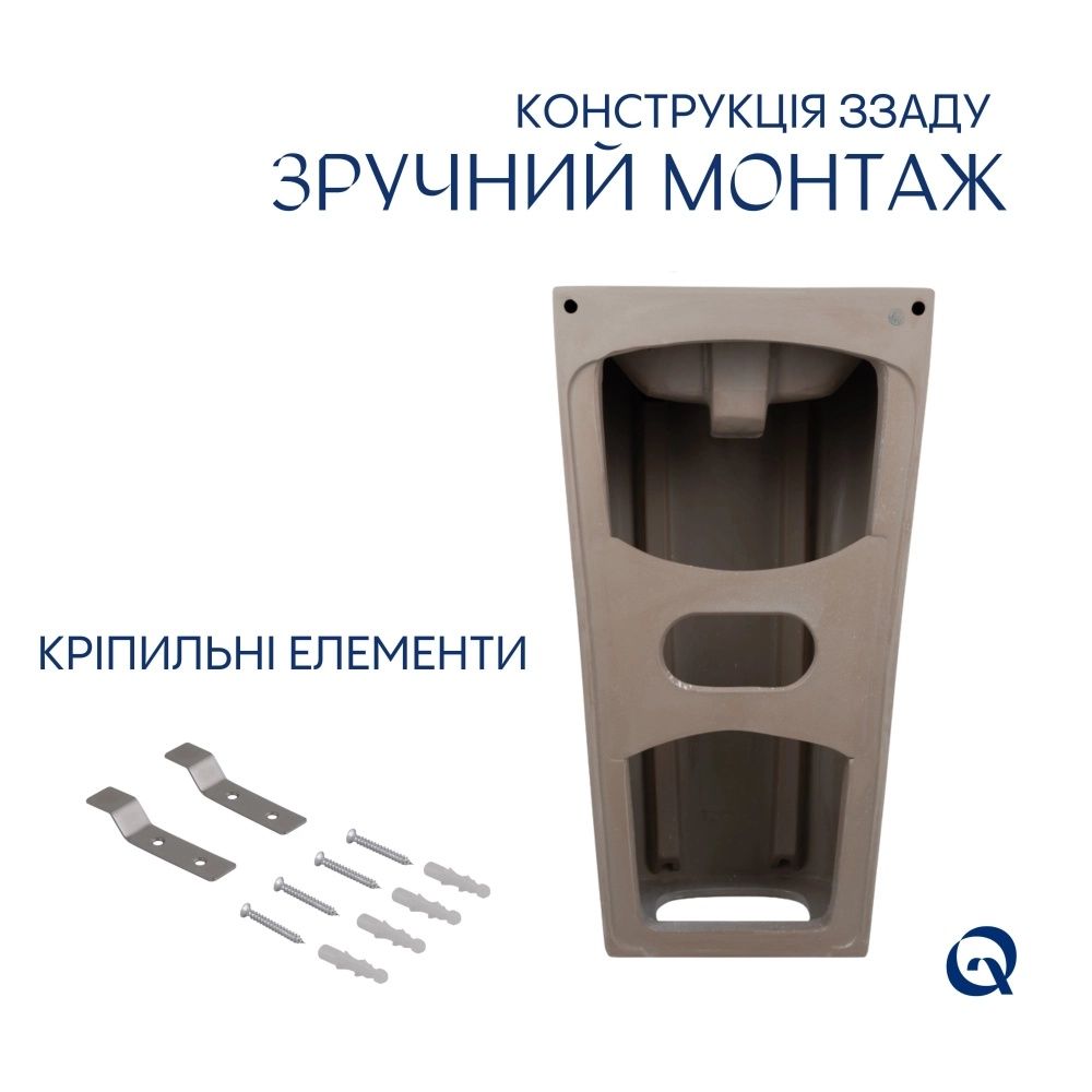 Раковина підлогова Qtap Tern 44 см білий глянцевий QT1711G302WN