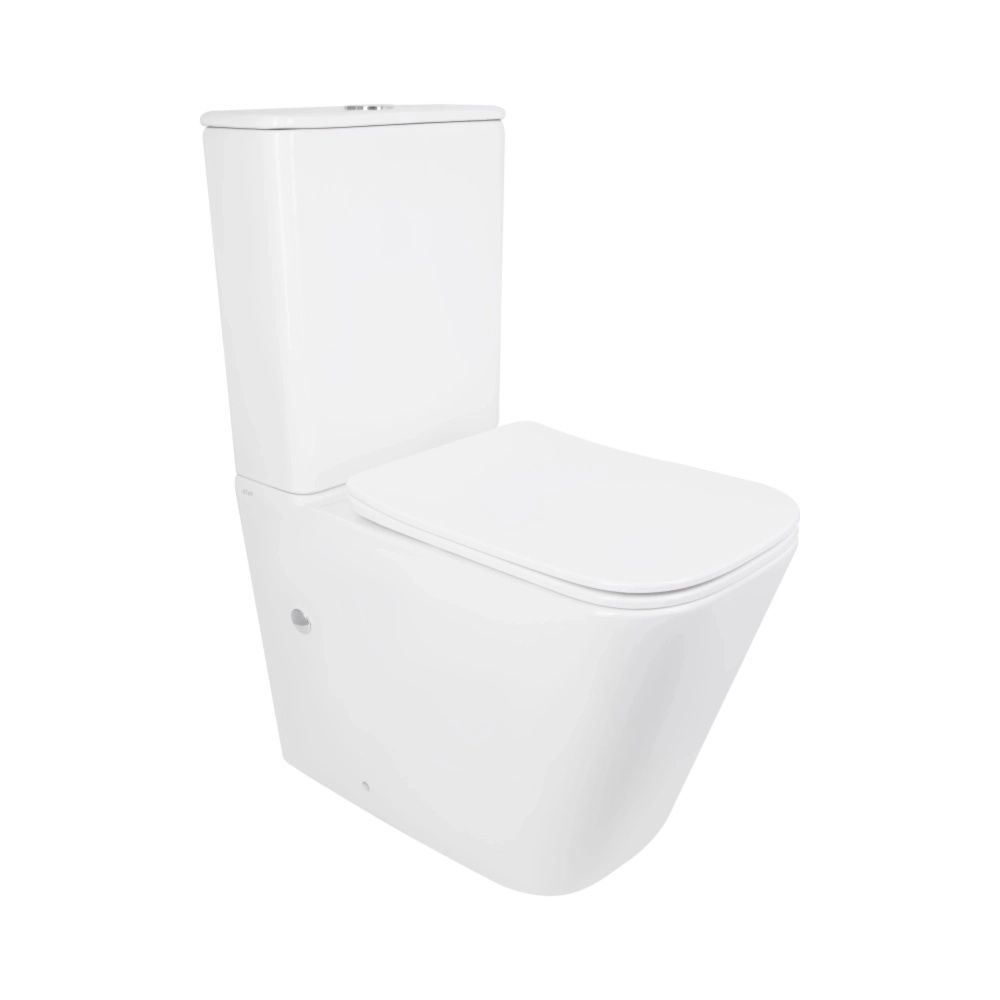 Унітаз підлоговий Qtap Tern білий глянцевий QT17226003AW з бачком і сидінням Soft-close