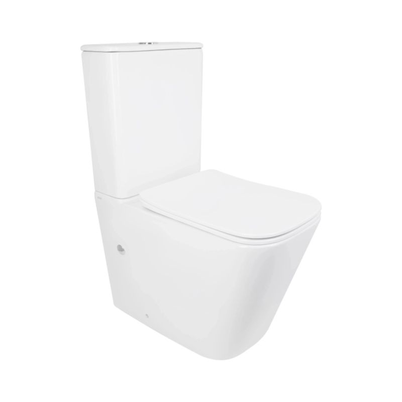 Унітаз підлоговий Qtap Tern білий глянцевий QT17226003AW з бачком і сидінням Soft-close