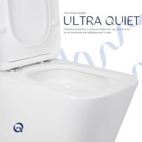 Унітаз підлоговий Qtap Tern білий глянцевий QT17226003AW з бачком і сидінням Soft-close