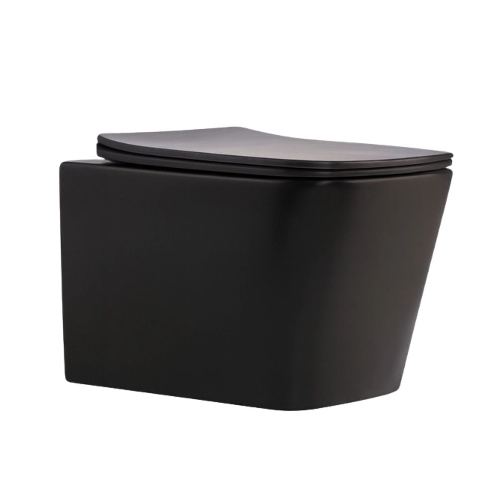 Унітаз підвісний Qtap Tern чорний матовий QT17332303ASMB з сидінням Soft-close