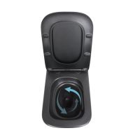 Унітаз підвісний Qtap Tern чорний матовий QT17332303ASMB з сидінням Soft-close