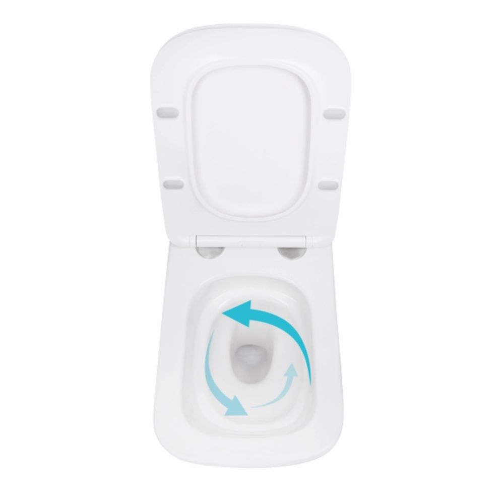 Унітаз підвісний Qtap Tern білий глянцевий QT17332303ASW з сидінням Soft-close