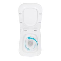 Унітаз підвісний Qtap Tern білий глянцевий QT17332303ASW з сидінням Soft-close