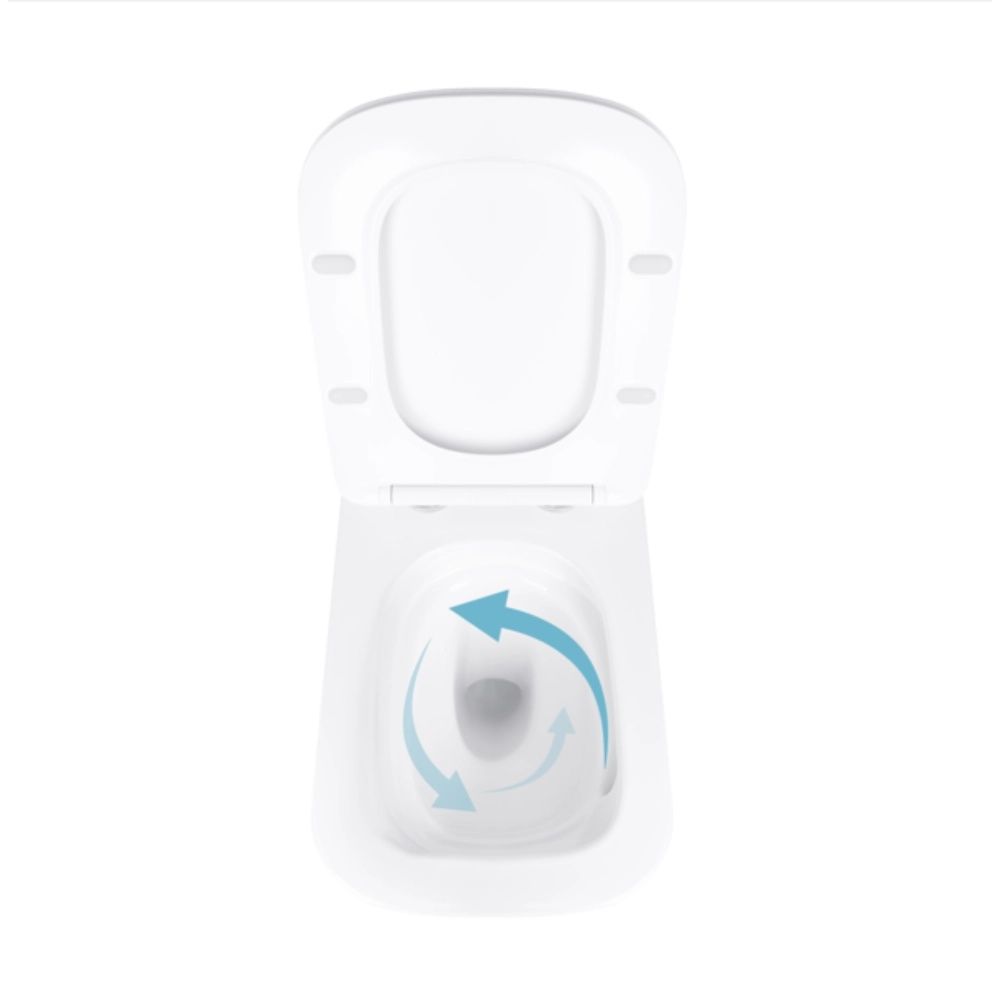 Унітаз підвісний Qtap Tern білий глянцевий QT17332303AW з сидінням Soft-close