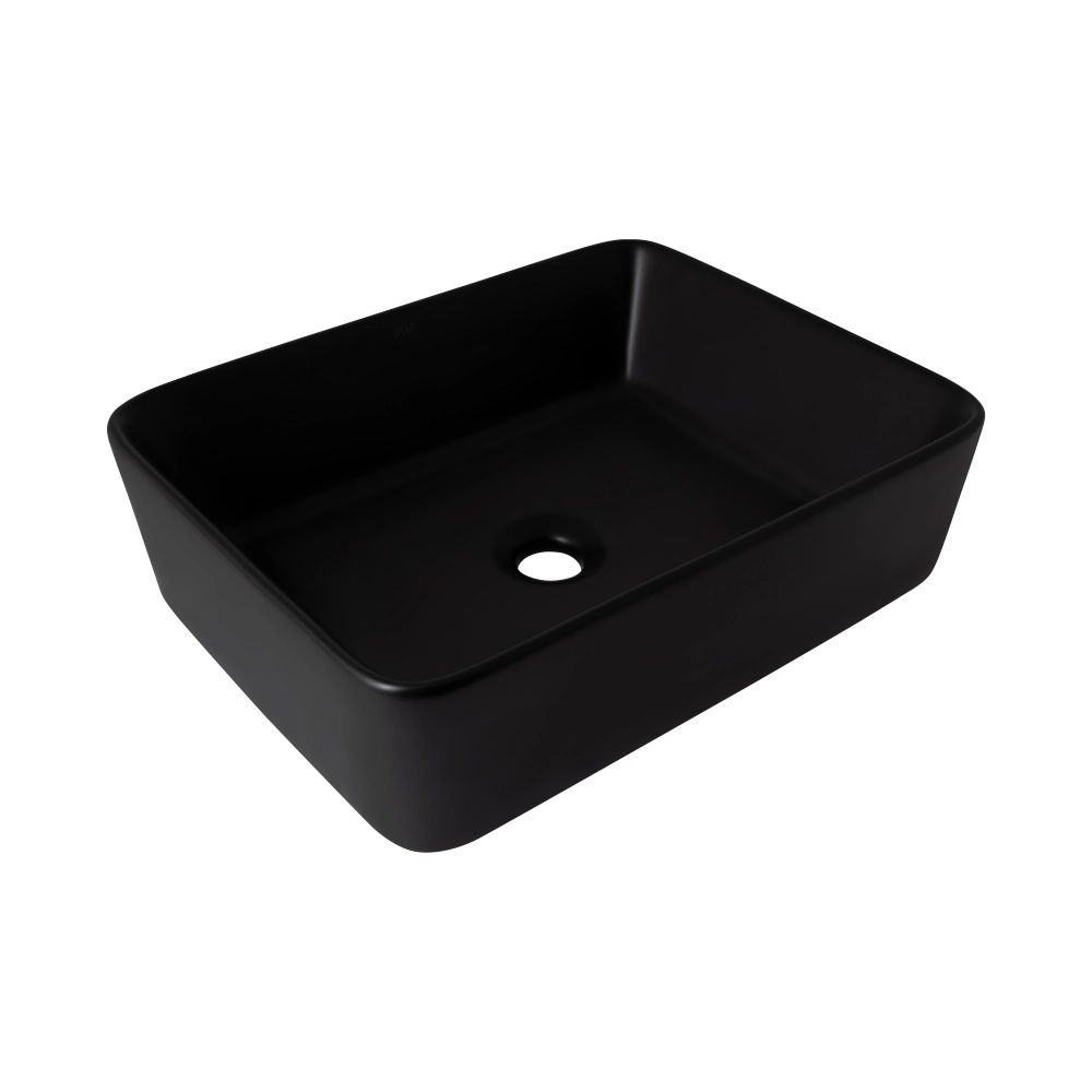Раковина накладна Qtap Tern 48 см чорний матовий QT176069MB