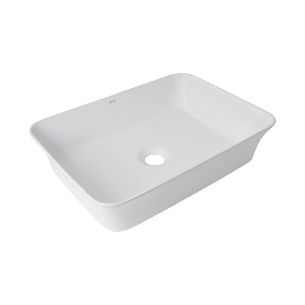 Раковина накладна Qtap Virgo 49 см білий глянцевий QT18112261WN