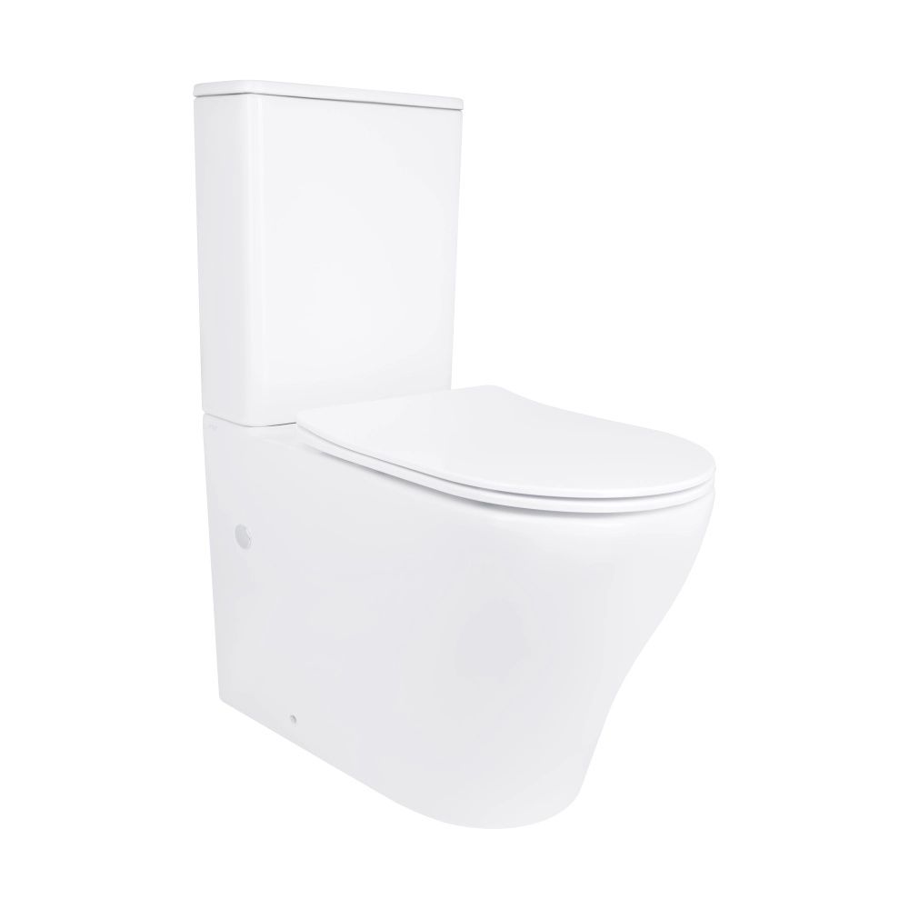 Унітаз підлоговий Qtap Virgo білий глянцевий QT18226092AW з бачком і сидінням Soft-close