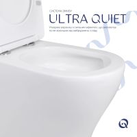 Унітаз підлоговий Qtap Virgo білий глянцевий QT18226092AW з бачком і сидінням Soft-close