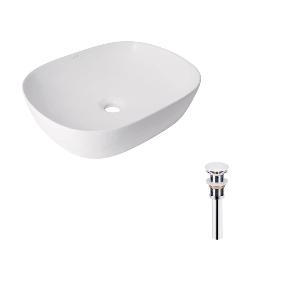 Раковина накладна Qtap Aquarius 47 см білий глянцевий QT21112185WN47295