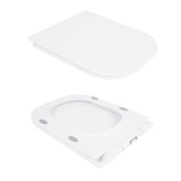 Унітаз підлоговий Qtap Presto Quadro білий глянцевий QT24221215AW з бачком і сидінням Soft-close