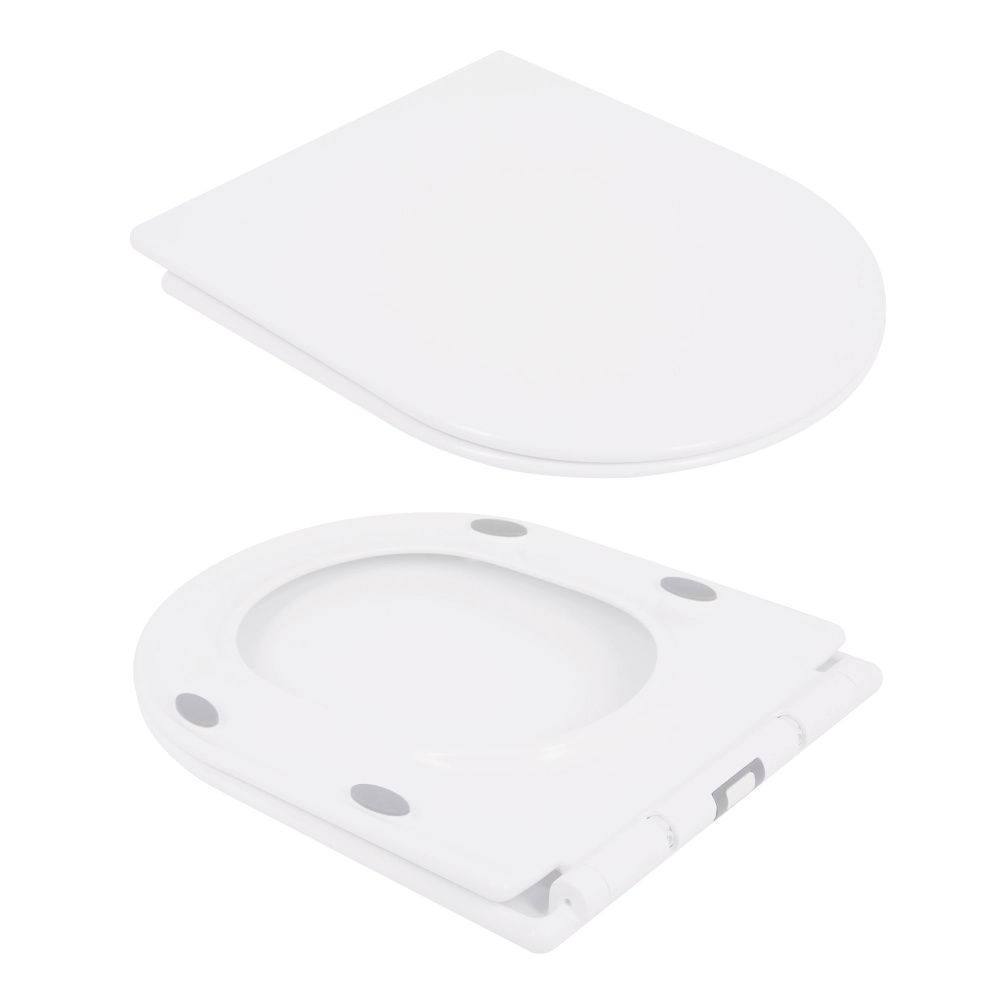 Унітаз підлоговий Qtap Presto білий глянцевий QT24221217AW з бачком і сидінням Soft-close