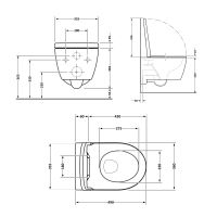 Унітаз підвісний Qtap Taurus чорний матовий QT2433084EUQMB з сидінням Soft-close