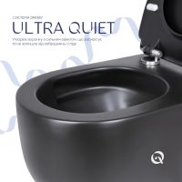 Унітаз підвісний Qtap Taurus чорний матовий QT2433084EUQMB з сидінням Soft-close