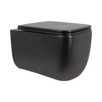 Унітаз підвісний Qtap Gemini чорний матовий QT2533076EUQMB з сидінням Soft-close