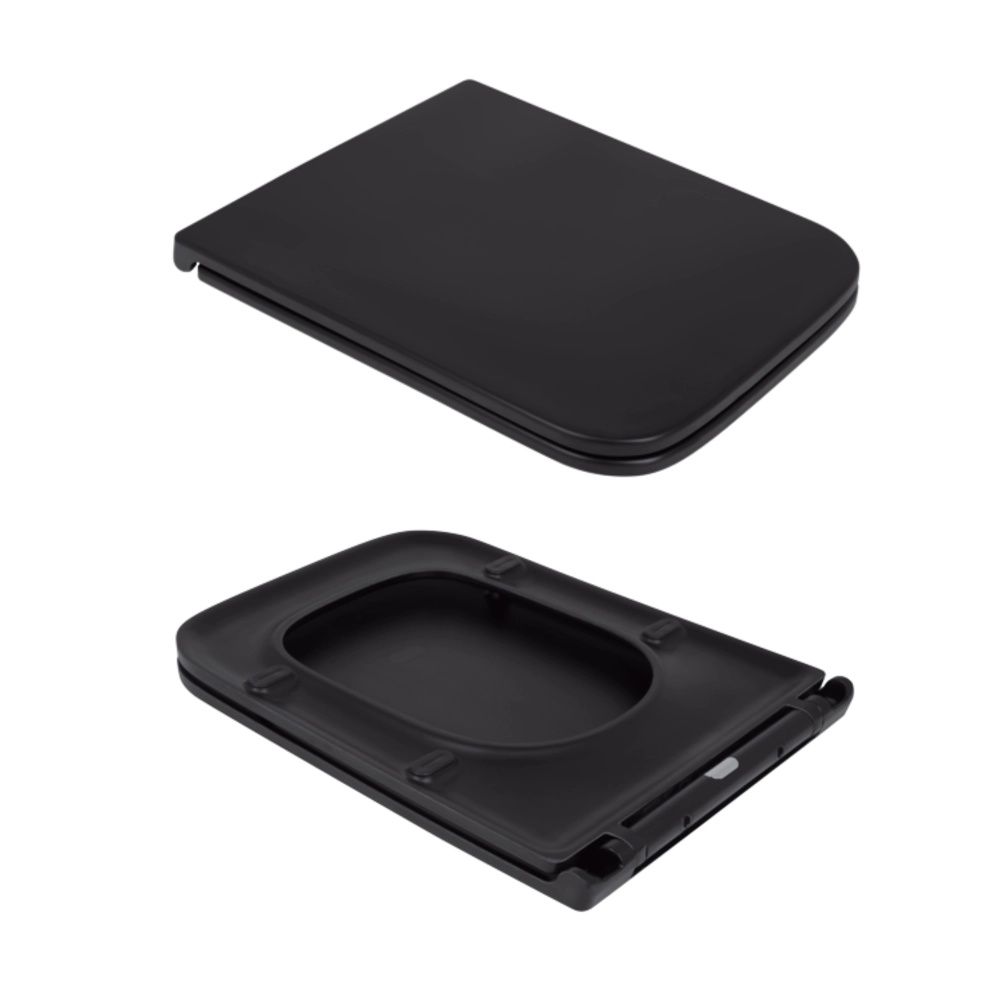 Унітаз підвісний Qtap Gemini чорний матовий QT2533076EUQMB з сидінням Soft-close
