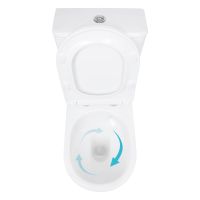 Унітаз підлоговий Qtap Arvin білий глянцевий QTARV27W49259 з бачком і сидінням Soft-close