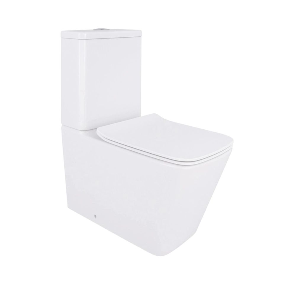 Унітаз підлоговий Qtap Crow Eco білий глянцевий QTCRO27W48750 з бачком і сидінням Soft-close