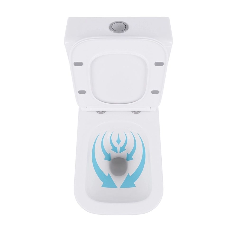 Унітаз підлоговий Qtap Crow Eco білий глянцевий QTCRO27W48750 з бачком і сидінням Soft-close