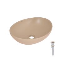 Раковина накладна Qtap Dove 41.5 см бежевий глянцевий QTDOV188SB49784