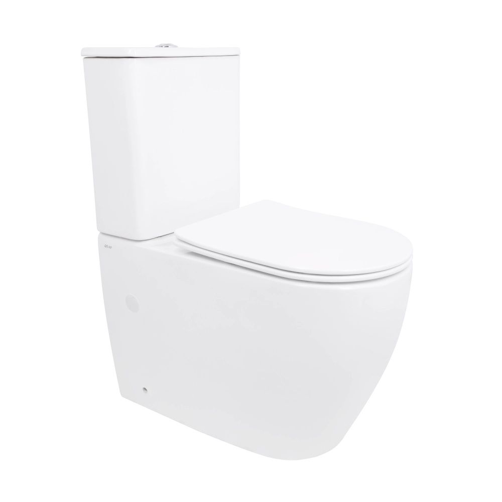 Унітаз підлоговий Qtap Evia білий глянцевий QTEVI27W49258 з бачком і сидінням Soft-close