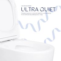 Унітаз підлоговий Qtap Evia білий глянцевий QTEVI27W49258 з бачком і сидінням Soft-close