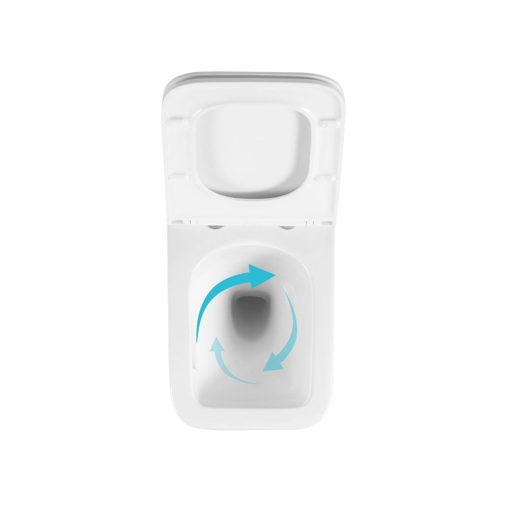 Унітаз підвісний Qtap Gemini білий глянцевий QTGEM26W45430 з сидінням Soft-close