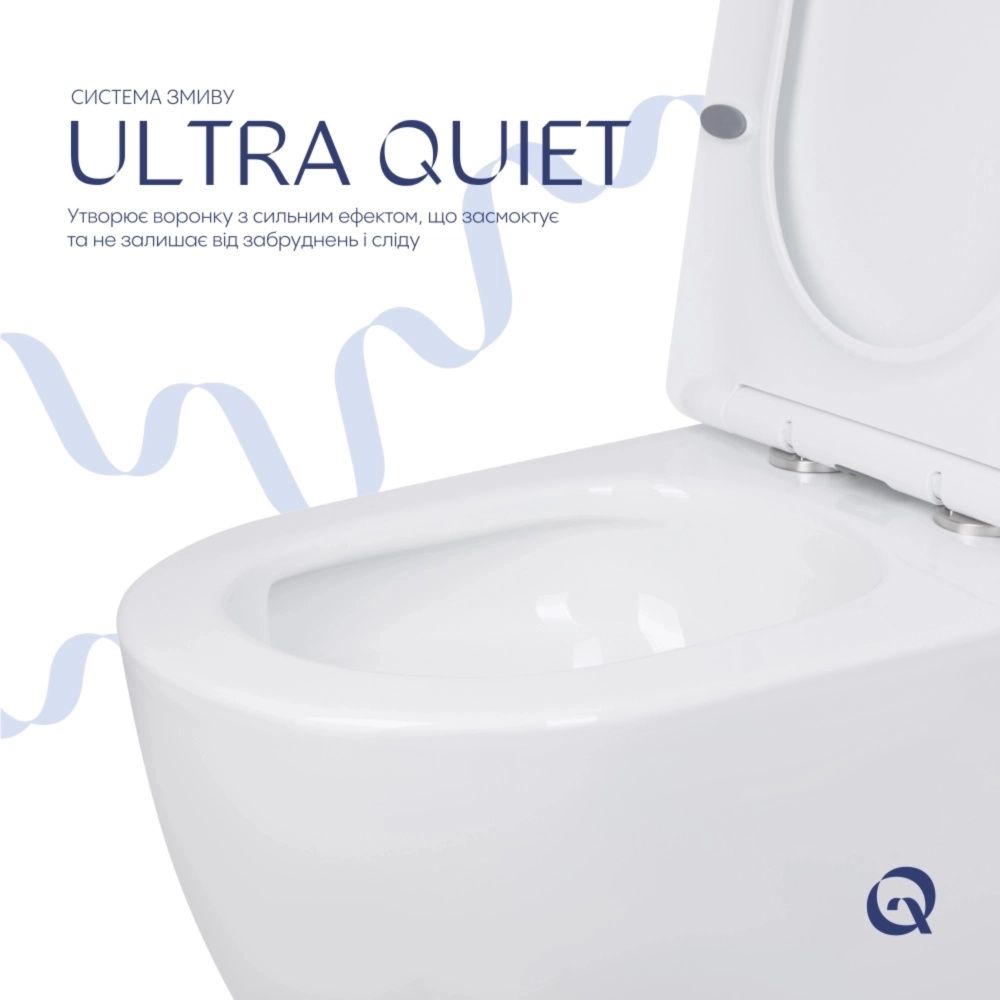 Унітаз підлоговий Qtap Jay Eco білий глянцевий QTJAY27W48749 з бачком і сидінням Soft-close