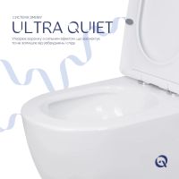 Унітаз підлоговий Qtap Jay Eco білий глянцевий QTJAY27W48749 з бачком і сидінням Soft-close
