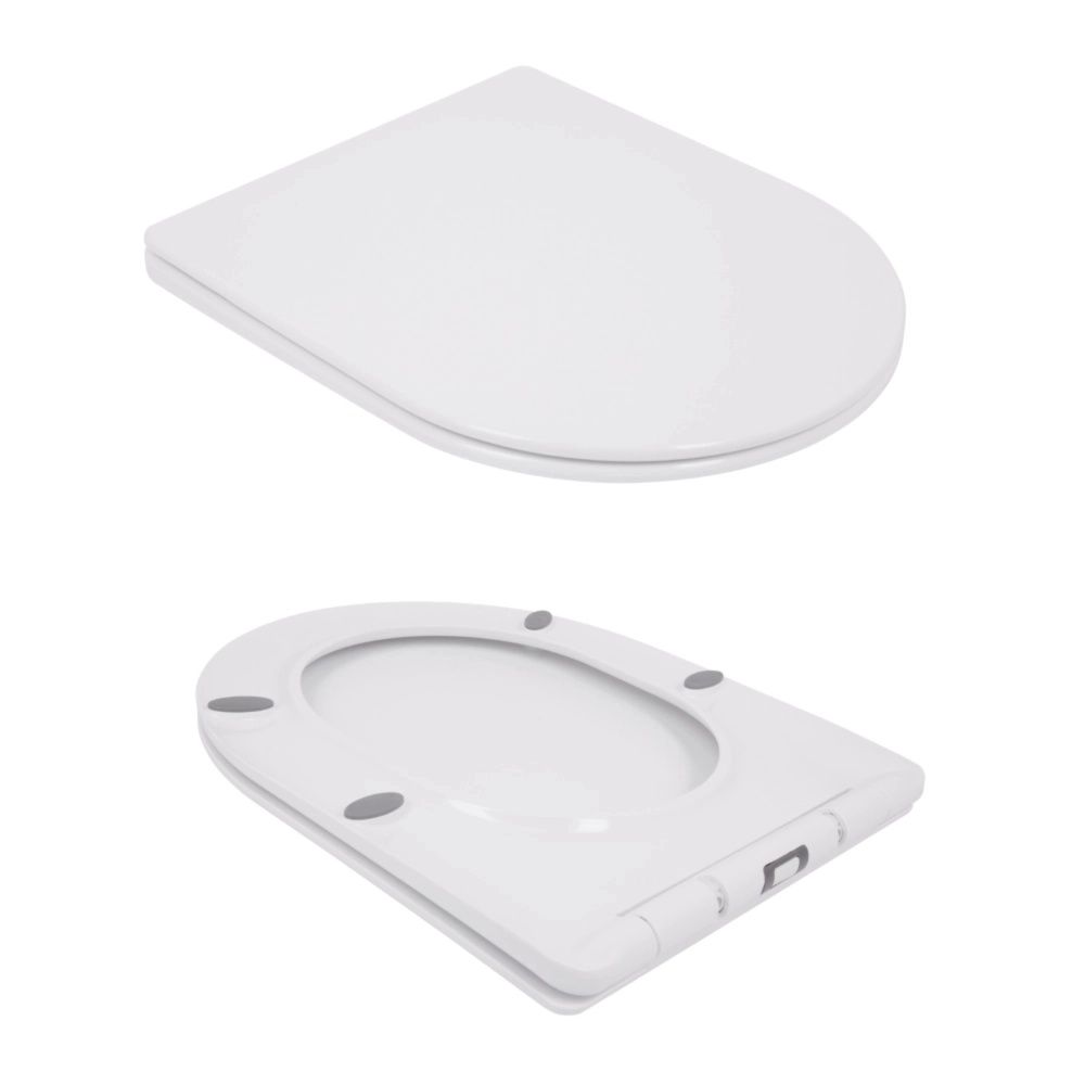 Унітаз підлоговий Qtap Jay Eco білий глянцевий QTJAY27W48749 з бачком і сидінням Soft-close