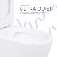 Унітаз підлоговий Qtap Leo білий глянцевий QTLEO27W49261 з бачком і сидінням Soft-close