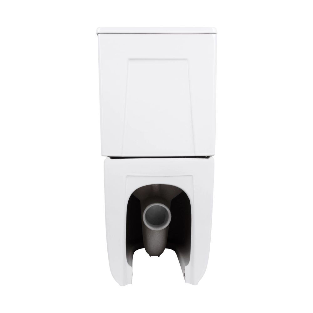 Унітаз підлоговий Qtap Leo білий глянцевий QTLEO27W49261 з бачком і сидінням Soft-close
