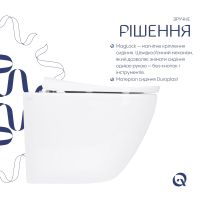 Унітаз підвісний Qtap Robin ML білий глянцевий QTROBML26W49621 з сидінням Soft-close