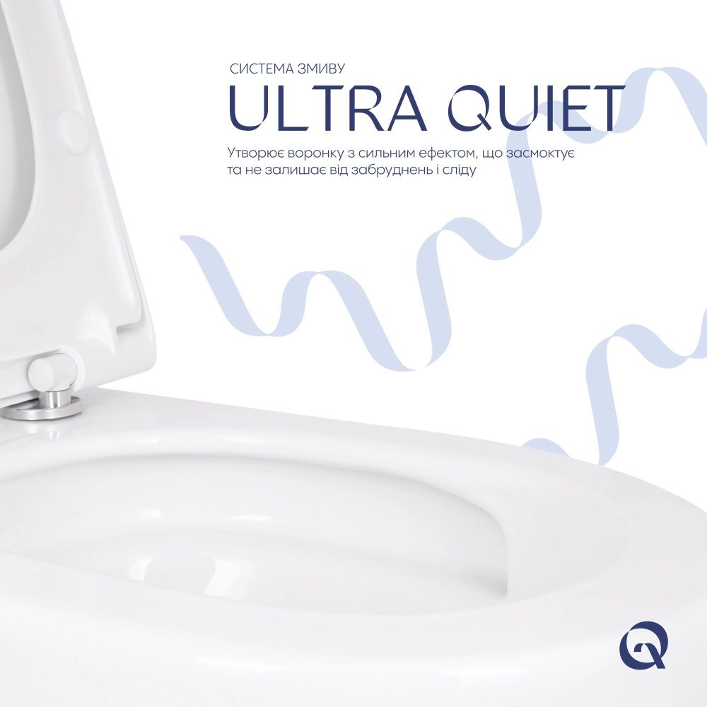 Унітаз підвісний Qtap Robin ML білий глянцевий QTROBML26W49621 з сидінням Soft-close