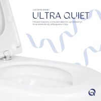 Унітаз підвісний Qtap Robin ML білий глянцевий QTROBML26W49621 з сидінням Soft-close