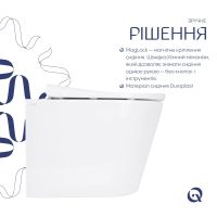 Унітаз підвісний Qtap Scorpio ML білий глянцевий QTSCOML26W49622 з сидінням Soft-close