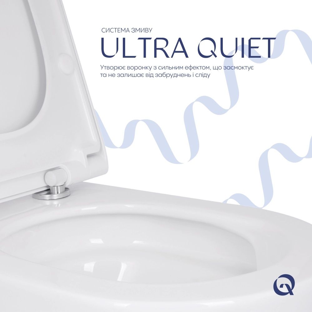 Унітаз підвісний Qtap Scorpio ML білий глянцевий QTSCOML26W49622 з сидінням Soft-close