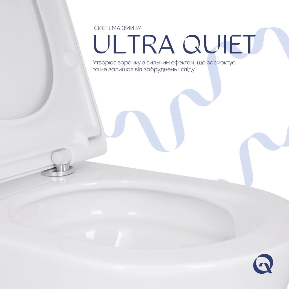 Унітаз підвісний Qtap Scorpio ML білий глянцевий QTSCOML26W49624 з сидінням Soft-close