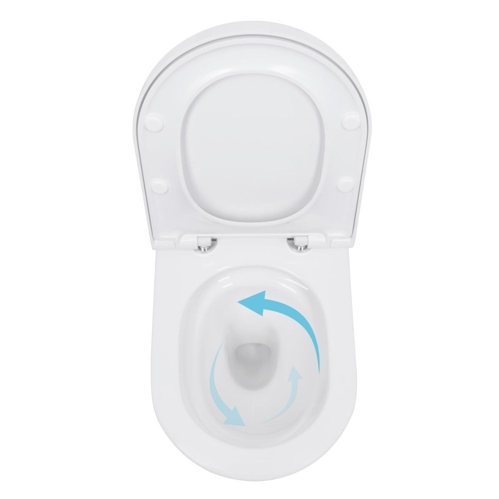 Унітаз підвісний Qtap Scorpio ML білий глянцевий QTSCOML26W49624 з сидінням Soft-close