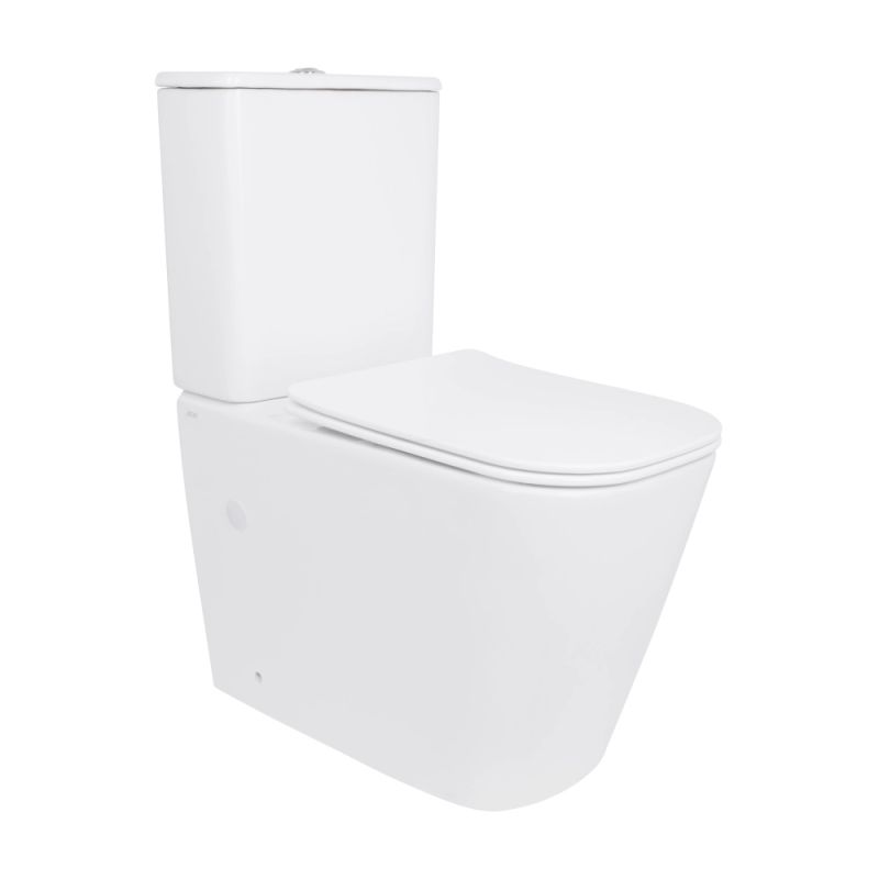 Унітаз підлоговий Qtap Stork білий глянцевий QTSTO27W49260 з бачком і сидінням Soft-close