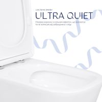 Унітаз підлоговий Qtap Stork білий глянцевий QTSTO27W49260 з бачком і сидінням Soft-close