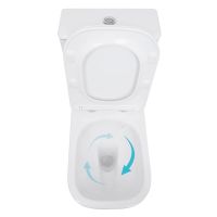 Унітаз підлоговий Qtap Stork білий глянцевий QTSTO27W49260 з бачком і сидінням Soft-close
