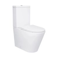Унітаз підлоговий Qtap Swan Eco білий глянцевий QTSWA27W48748 з бачком і сидінням Soft-close