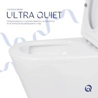 Унітаз підлоговий Qtap Swan Eco білий глянцевий QTSWA27W48748 з бачком і сидінням Soft-close